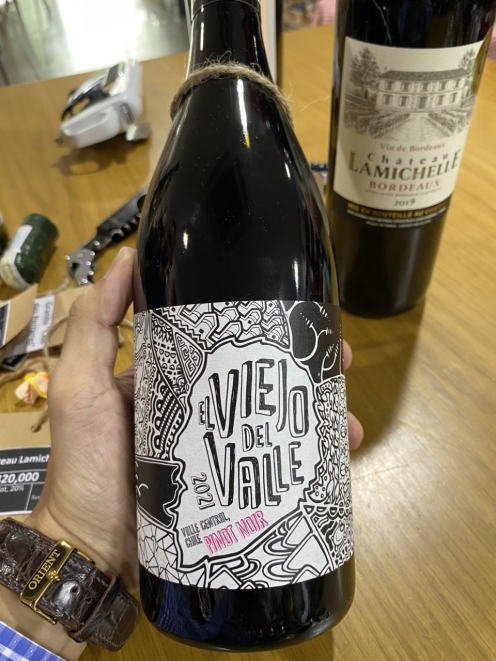 [Chính hãng] Rượu vang Chile El Viejo Del Valle Pinot Noir 750ml 13% vol nhập khẩu