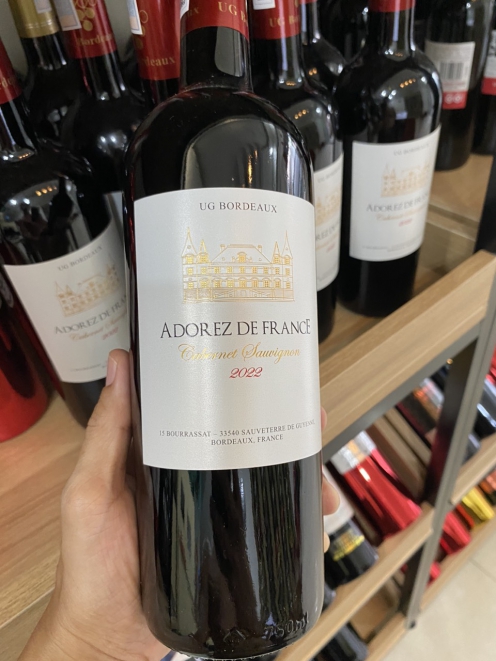 Rượu vang Pháp Adorez De France Cabernet Sauvignon 750 ml 13 vol