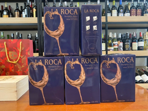 Rượu vang trắng white wine Chile La Roca 3 liter