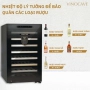 Tủ làm mát, tủ bảo quản rượu vang Vinocave 52 chai trán viền 2 lớp điều khiển cảm ứng