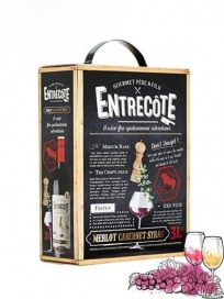 Rượu vang đỏ Pháp Entrecote Merlot Cabernet Sauvignon 3 lít 14%
