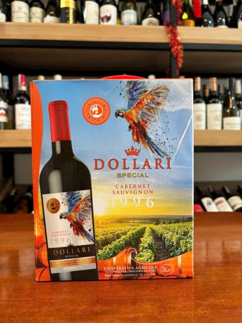 Rượu vang đỏ Chile Dollari Special Cabernet Sauvignon 3 lít 13%