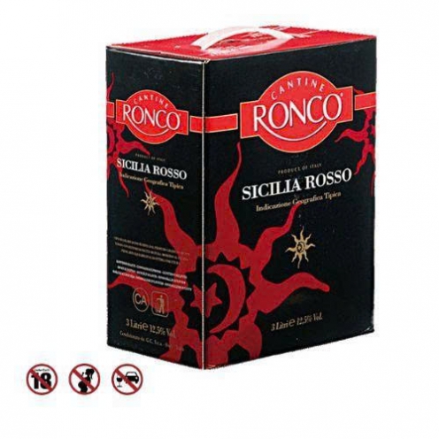 Vang Ý Ronco Sicilica 3 lít - bag in box