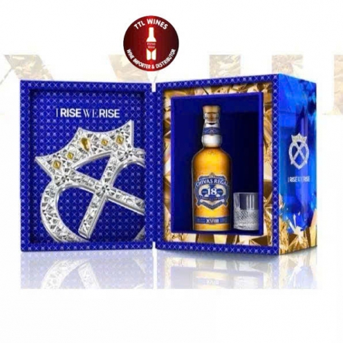 Full set rượu Whisky Chivas 18 Regal Gold Signature 700ml 40% kèm hộp quà Tết phiên bản  2026