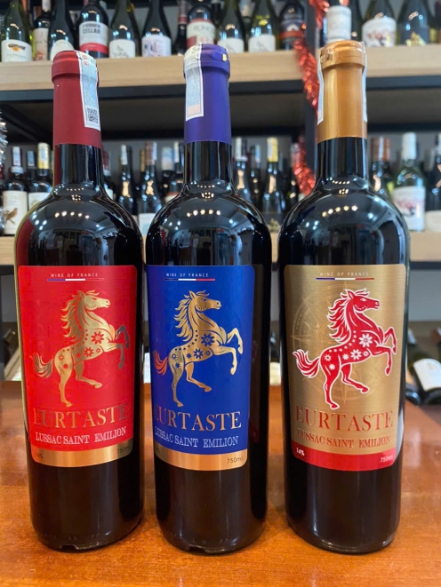 Rượu vang Pháp Eurotaste Lussac Saint Emilloion 750ml 14 Tết Bính Ngọ 2026
