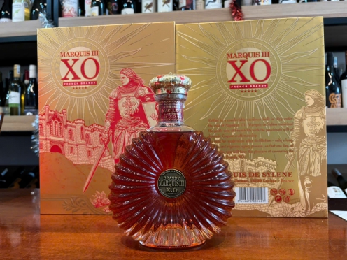 Full Set hộp quà tặng rượu Pháp Brandy XO Marquis III 750ml 40%