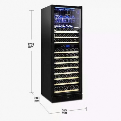 Tủ rượu vang, tủ bảo quản rượu vang Vinocave 146 chai.