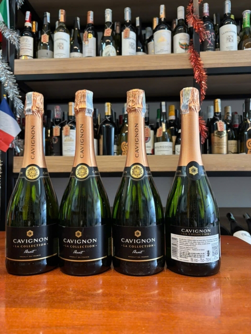 Rượu vang Sparkling wine Cavignon Collection Vin Mousseux Blanc Brut 750ml 11%